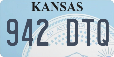 KS license plate 942DTQ