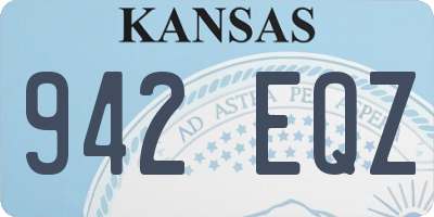 KS license plate 942EQZ