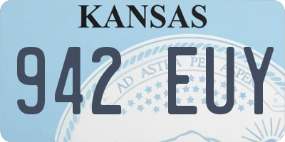 KS license plate 942EUY