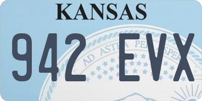 KS license plate 942EVX