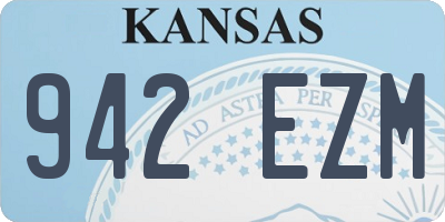 KS license plate 942EZM
