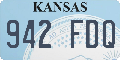 KS license plate 942FDQ