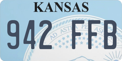 KS license plate 942FFB