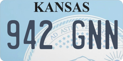 KS license plate 942GNN