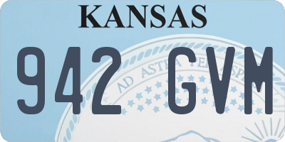 KS license plate 942GVM