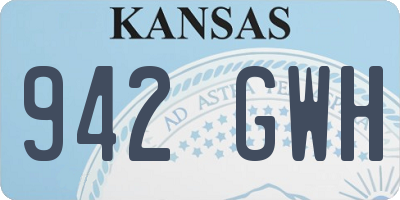 KS license plate 942GWH