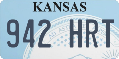 KS license plate 942HRT