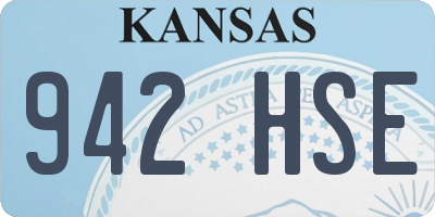 KS license plate 942HSE