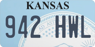 KS license plate 942HWL