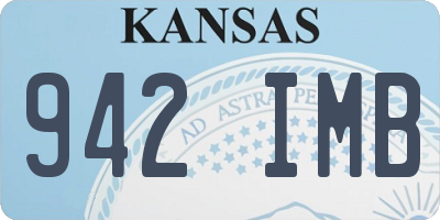 KS license plate 942IMB