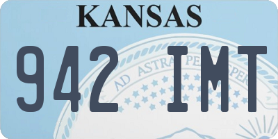 KS license plate 942IMT