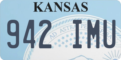 KS license plate 942IMU
