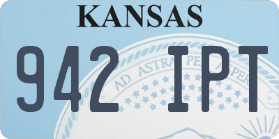 KS license plate 942IPT