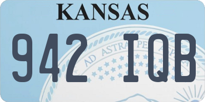KS license plate 942IQB