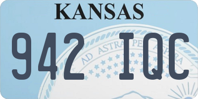 KS license plate 942IQC
