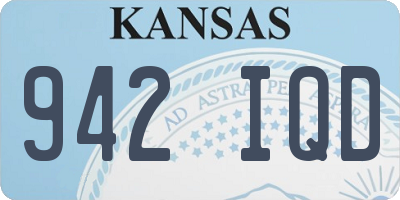 KS license plate 942IQD