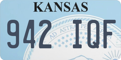 KS license plate 942IQF