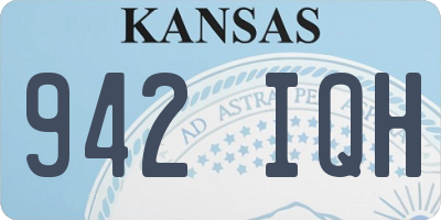 KS license plate 942IQH