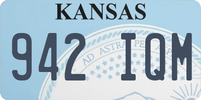 KS license plate 942IQM