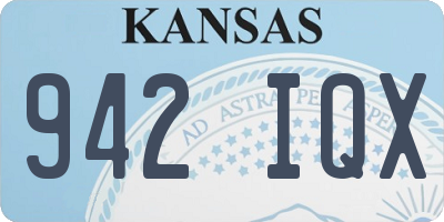 KS license plate 942IQX