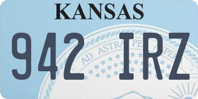 KS license plate 942IRZ