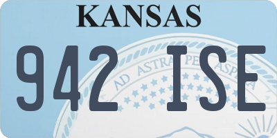 KS license plate 942ISE