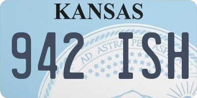KS license plate 942ISH