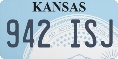 KS license plate 942ISJ