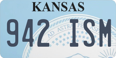 KS license plate 942ISM