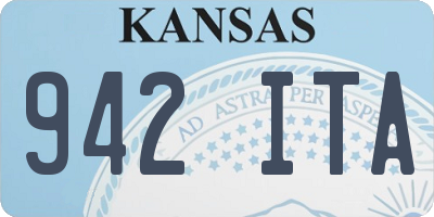 KS license plate 942ITA