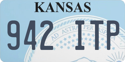 KS license plate 942ITP