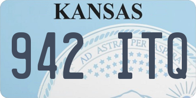 KS license plate 942ITQ