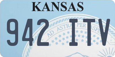 KS license plate 942ITV