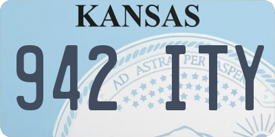KS license plate 942ITY