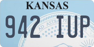 KS license plate 942IUP