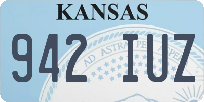 KS license plate 942IUZ