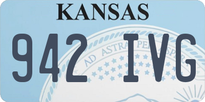 KS license plate 942IVG