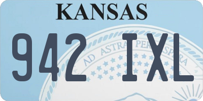 KS license plate 942IXL