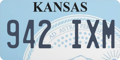 KS license plate 942IXM