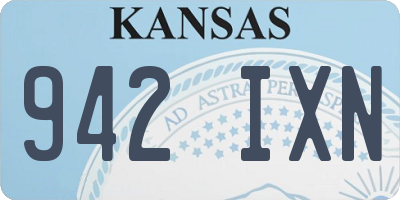 KS license plate 942IXN