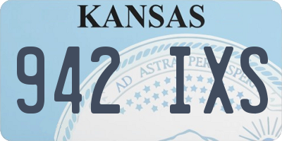 KS license plate 942IXS