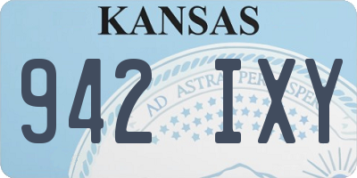 KS license plate 942IXY