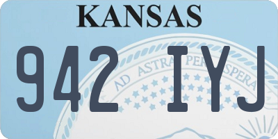 KS license plate 942IYJ