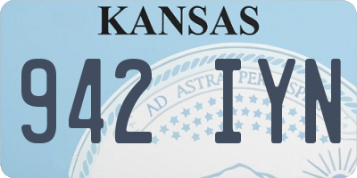 KS license plate 942IYN
