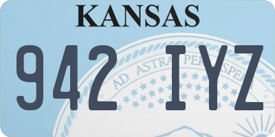 KS license plate 942IYZ