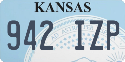 KS license plate 942IZP