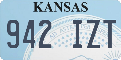 KS license plate 942IZT