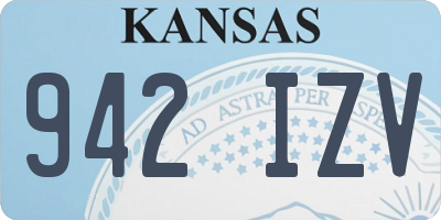KS license plate 942IZV