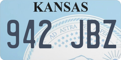 KS license plate 942JBZ