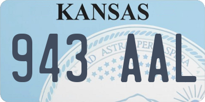 KS license plate 943AAL